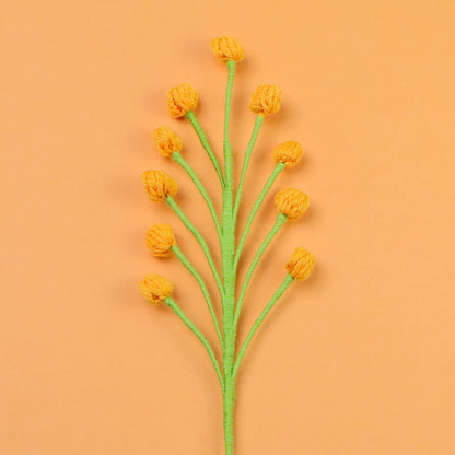Tige de Mini Fleurs Tricotées | Artiflora Orange