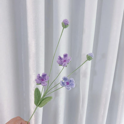 Tige de petites Fleurs Tricotées | Artiflora Mauve