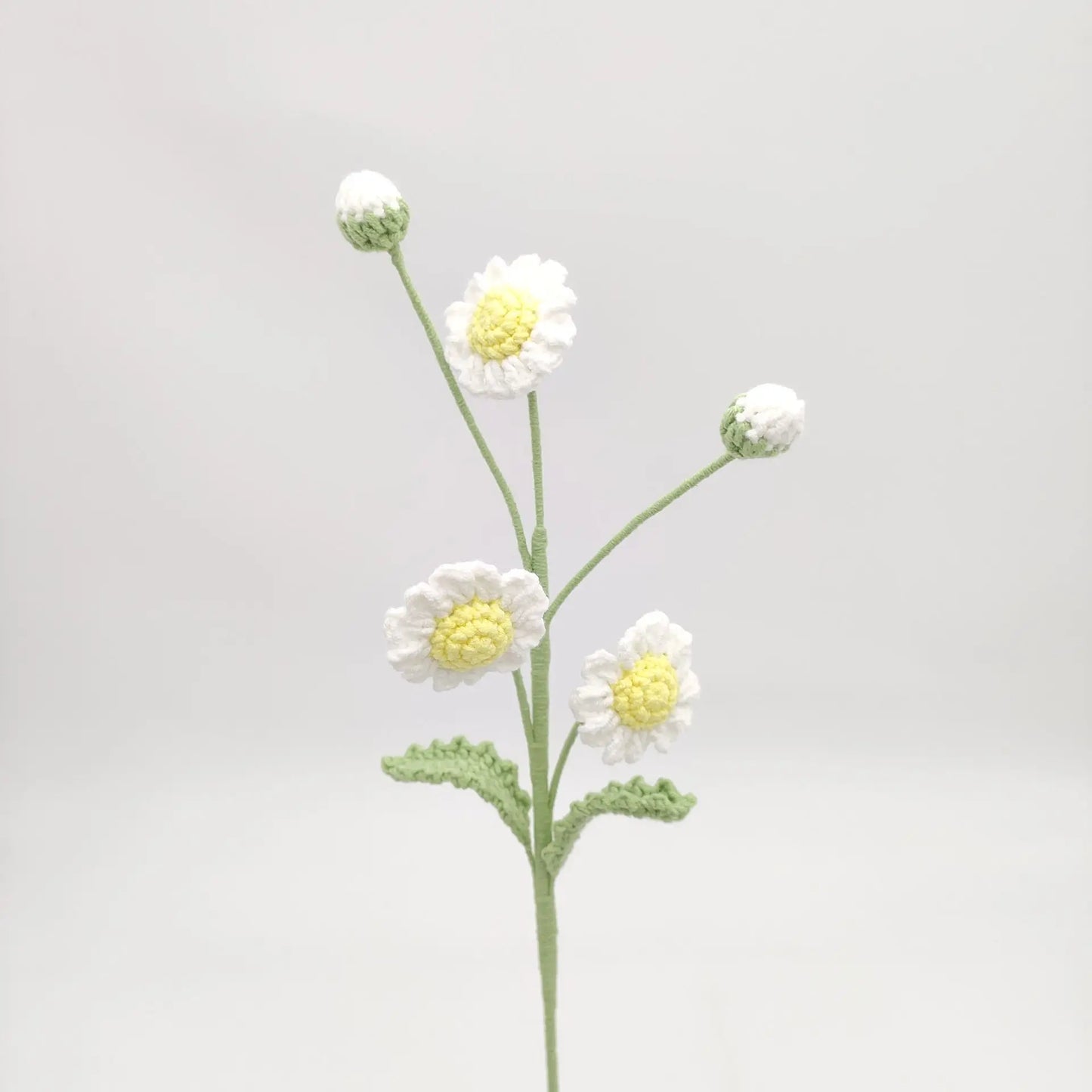 Tige de Plusieurs Fleurs Tricotées | Artiflora Blanc
