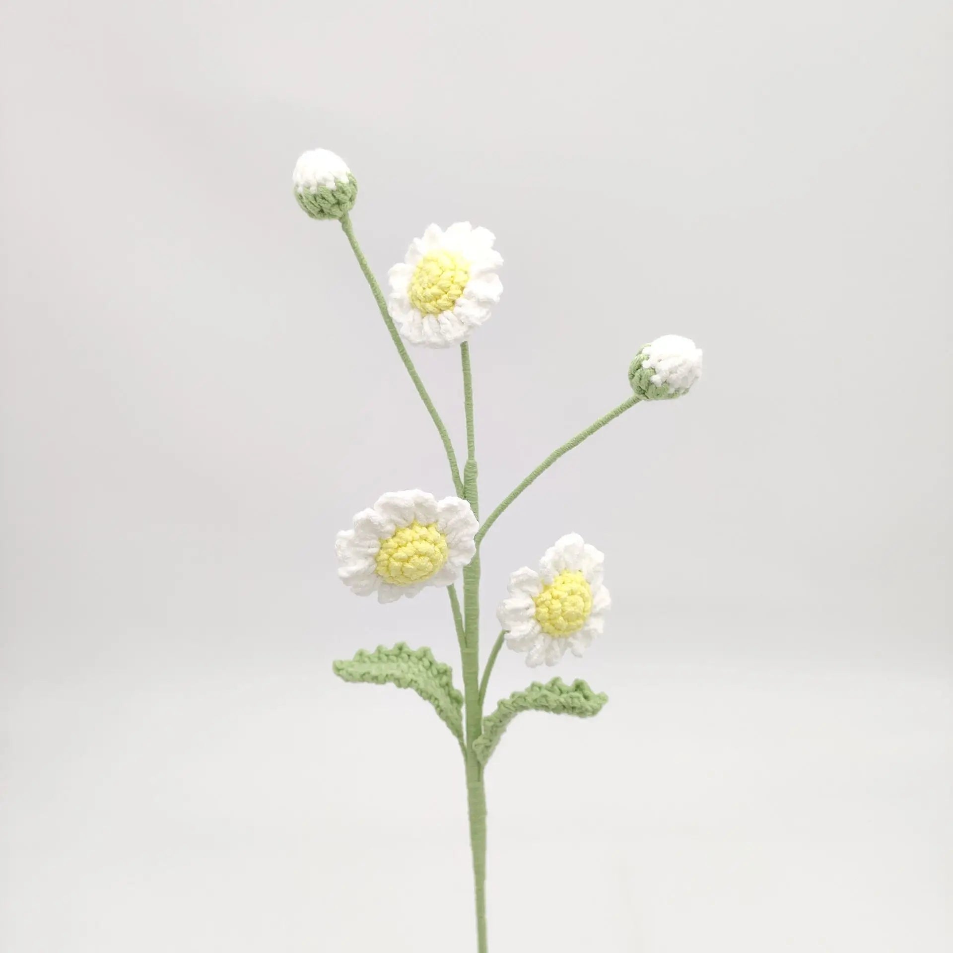 Tige de Plusieurs Fleurs Tricotées | Artiflora Blanc