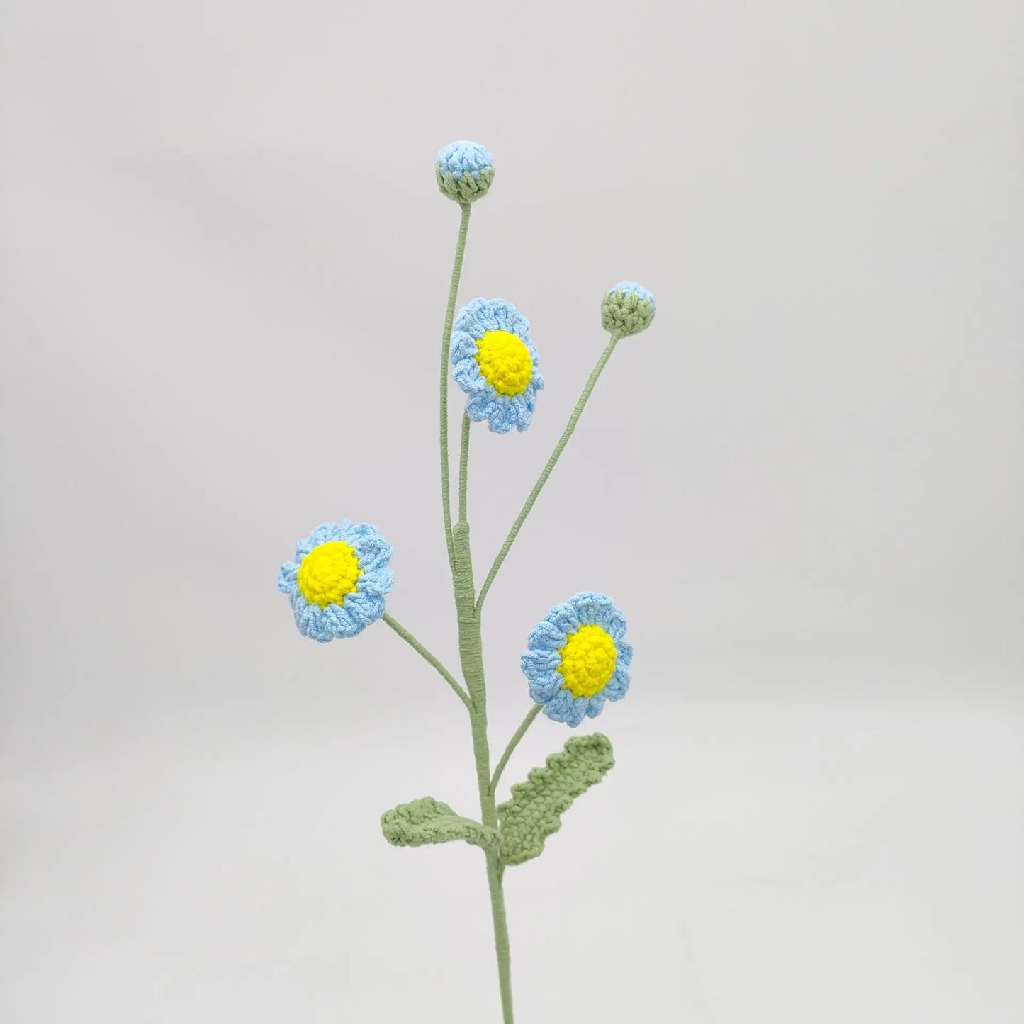 Tige de Plusieurs Fleurs Tricotées | Artiflora Bleu