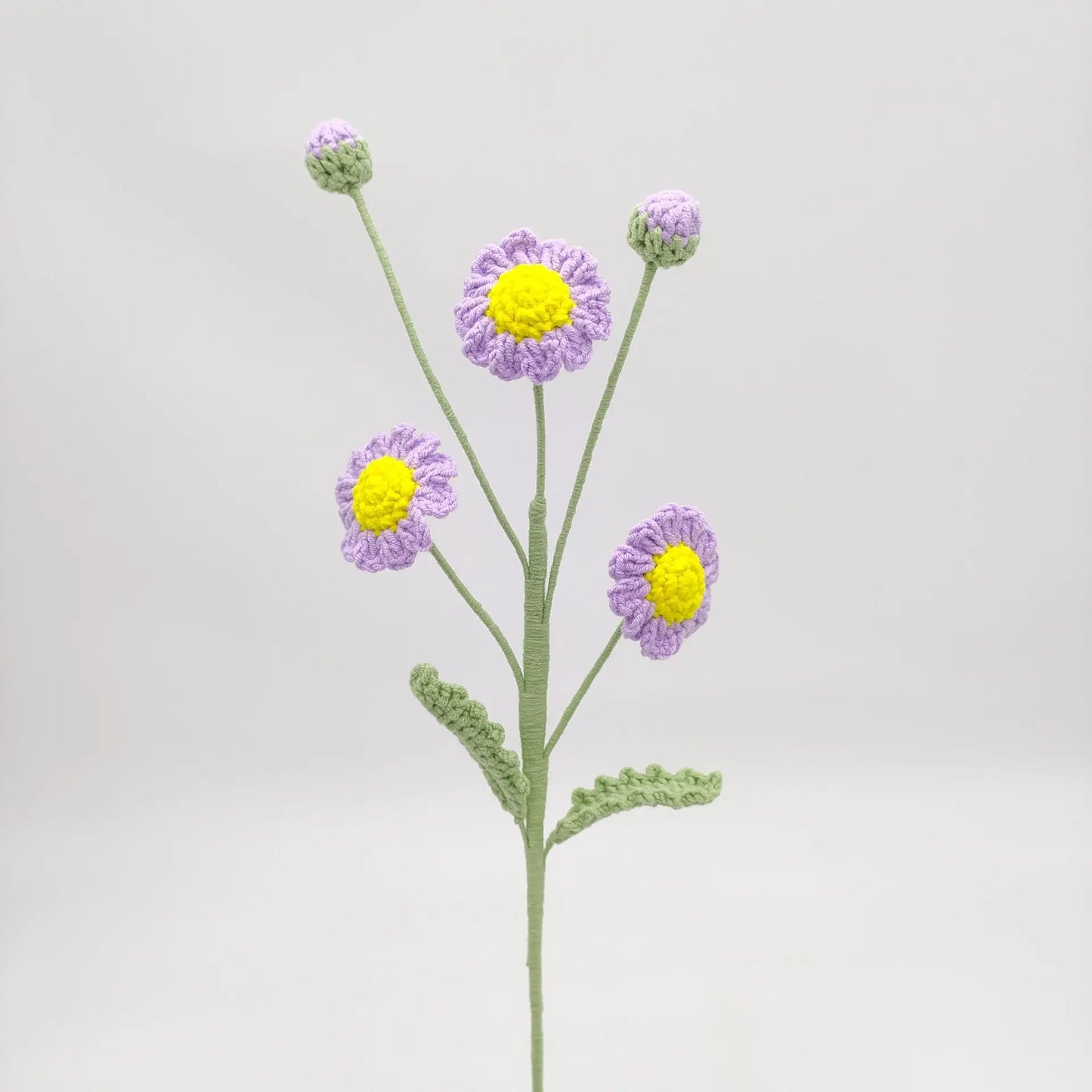 Tige de Plusieurs Fleurs Tricotées | Artiflora Mauve