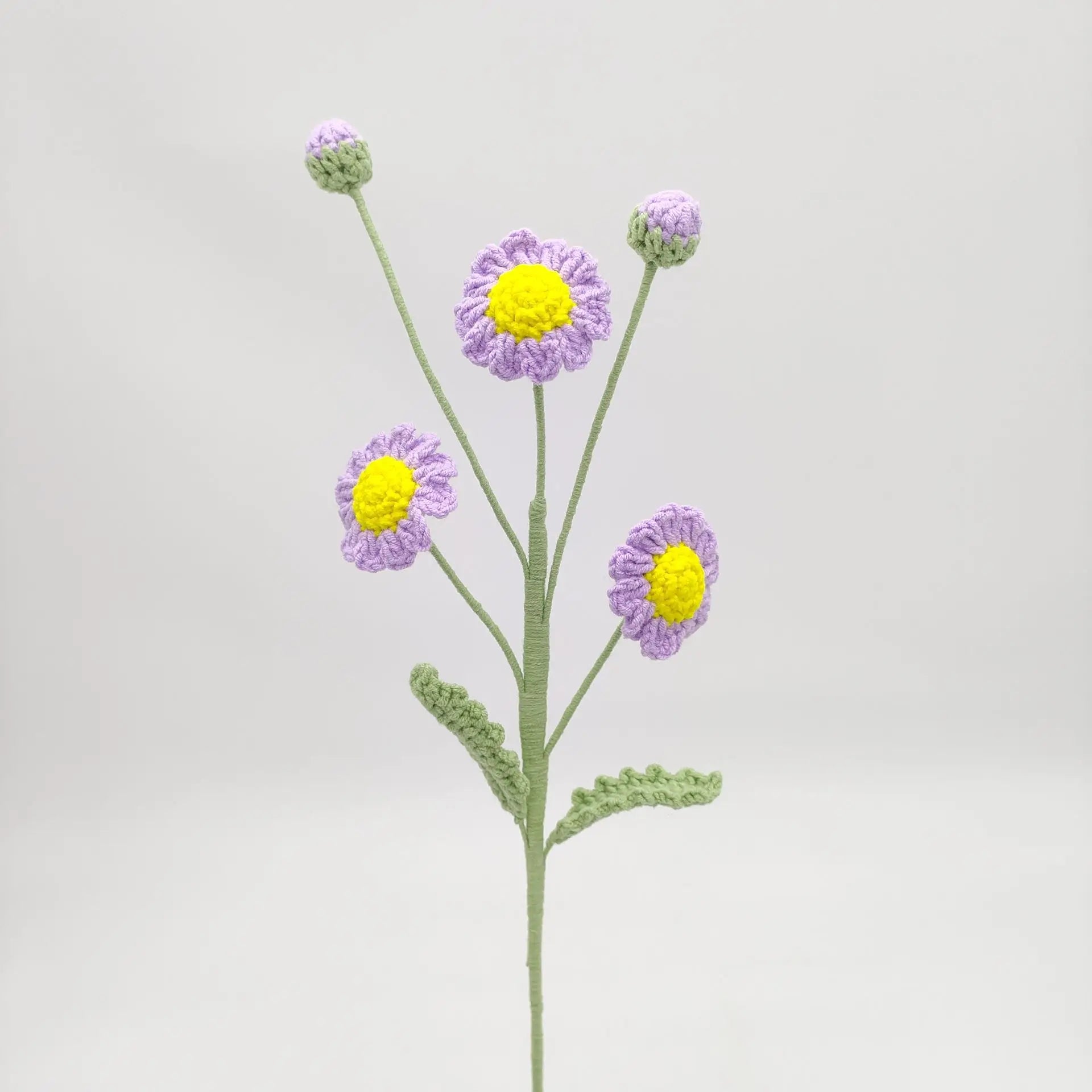 Tige de Plusieurs Fleurs Tricotées | Artiflora Mauve