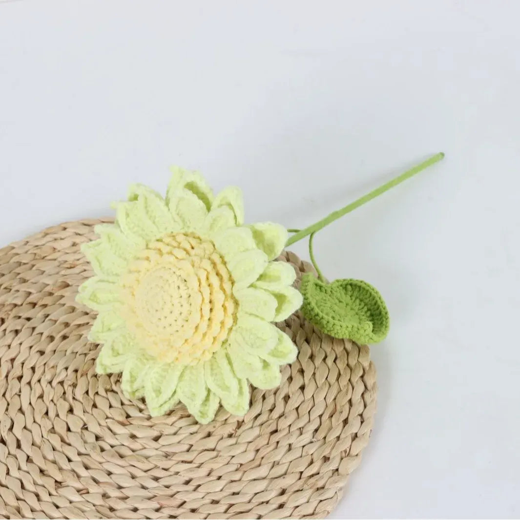 Tournesol Tricotée | Artiflora Jaune Pâle