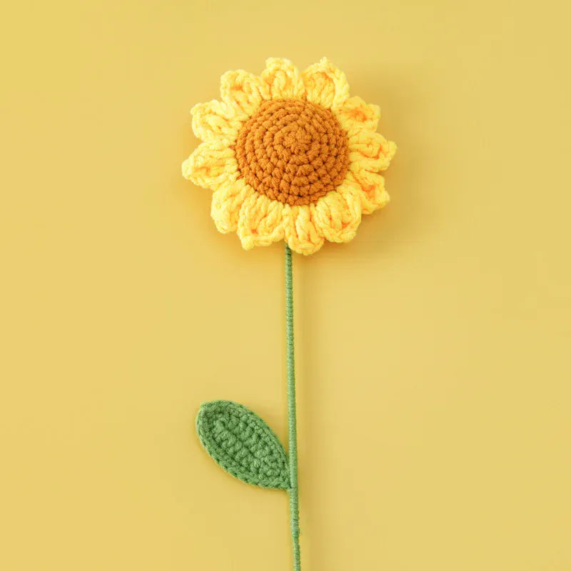 Tournesol Tricotée Bicolore | Artiflora Jaune