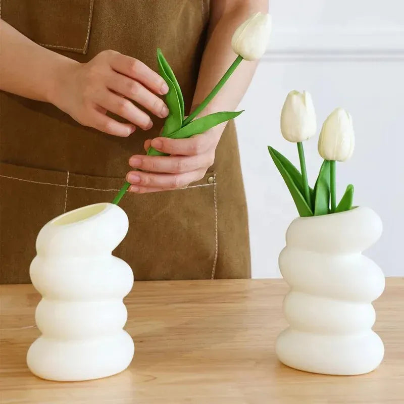 Vase Blanc Style Nordique