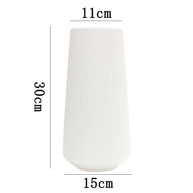 Vase Long Blanc