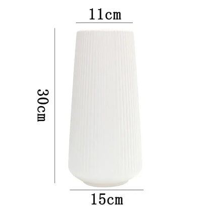 Vase Long Blanc