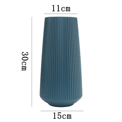 Vase Long Bleu